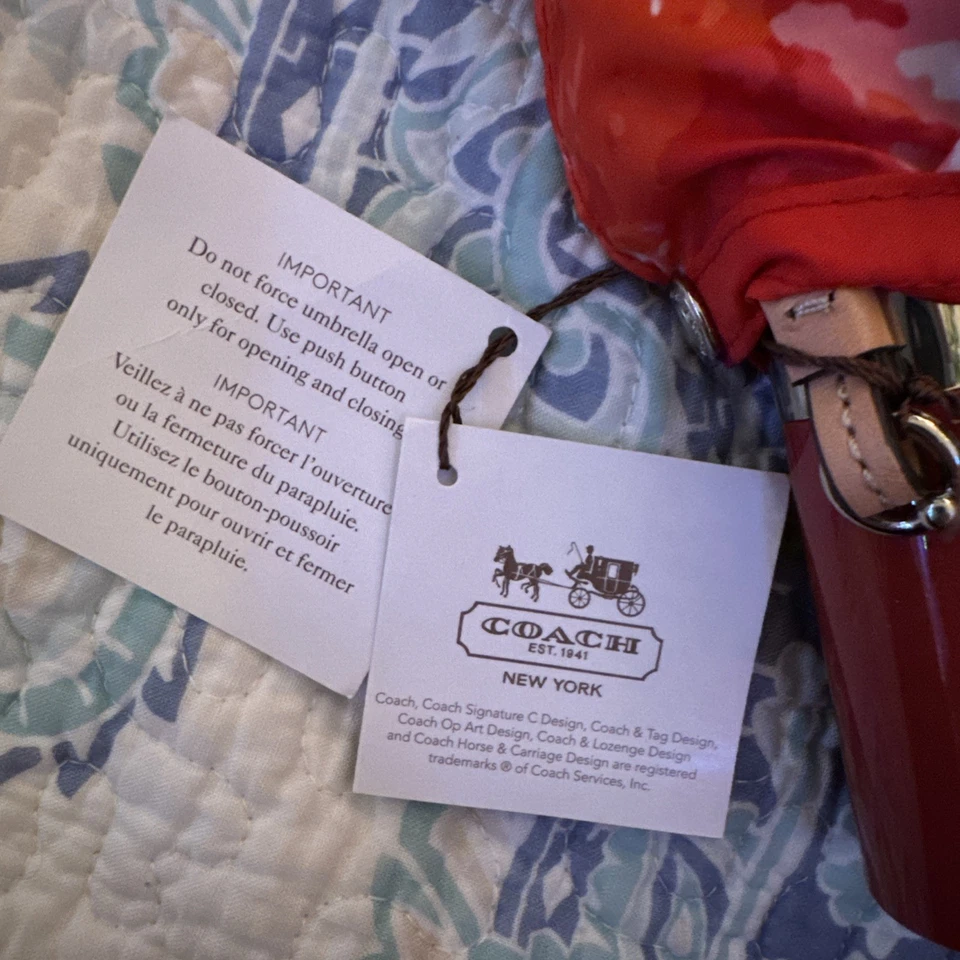 SOMBRILLA COACH F62448 PEYTON ESTAMPADO FLORAL PLATA/ROSA MULTICOLOR Foto 4 de 4