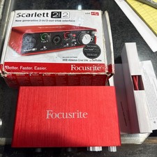 Focusrite Scarlett 2i2 2nd Gen USB Audio Interface Studio Recording W/Box Focus
