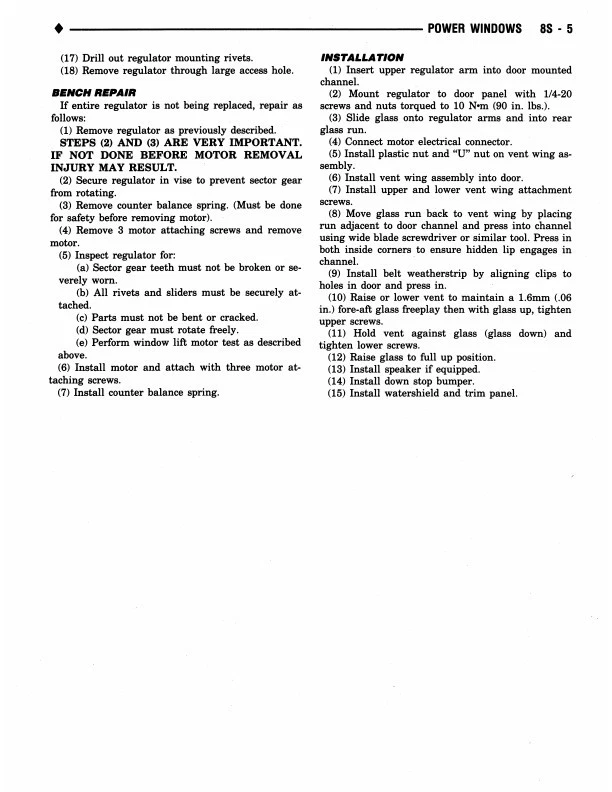 1990 Dodge Pickup Truck Shop Manual D150 D250 D350 W150 W250 W350 Service Repair - Image 4 of 4
