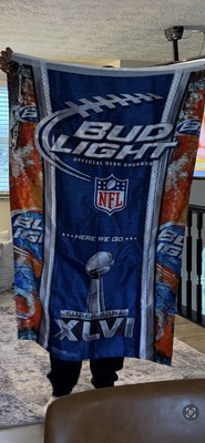 Super Bowl XLVI Bud light Banner Tapestry Rep Said Only 2 Made For Indy. So Nice