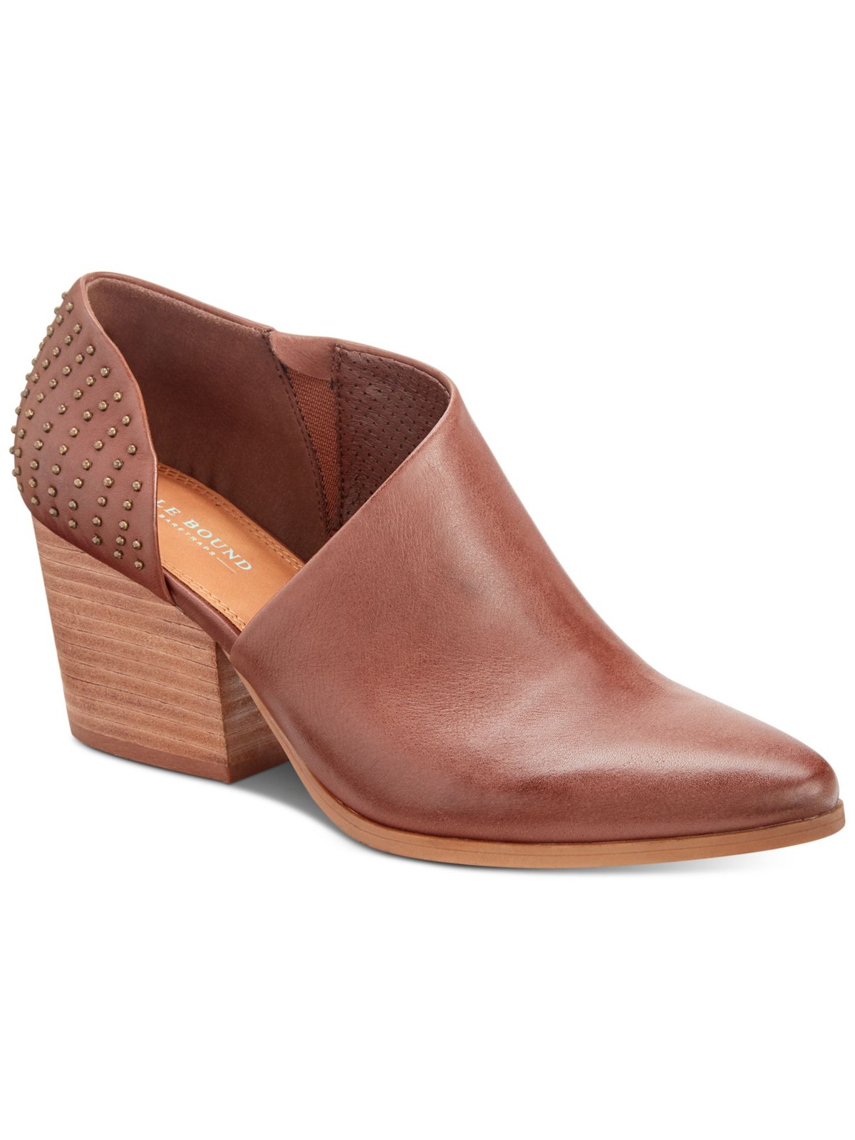 Женские кожаные ботильоны без шнуровки на каблуке BOUND коричневого цвета D Orsay Keelin, размер 6 м