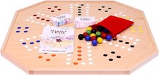 AmishToyBox.com Wooden Marble Chase Cards N' Marbles Board Game Set - Large...