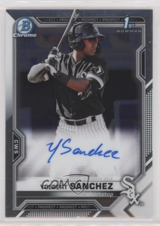 2021 Bowman Chrome Prospects Auto Yolbert Sanchez #CPA-YSA Auto 0q41