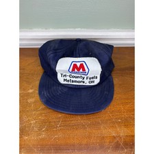 Vintage Marathon Oil Tri-County Fuels Metamora OH Louisville MFG Hat Snapback