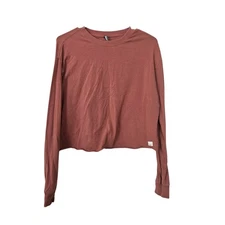 Vuori Women’s Brown Long Sleeve Cropped Top Size S