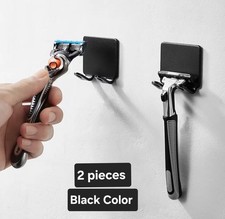 Bathroom Stainless Steel Razor Holder Storage Hook Wall Men Shaving Shaver Shelf