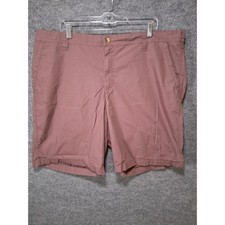 Columbia Mens 42 Chino Shorts Casual Outdoor Brown Cotton Blend