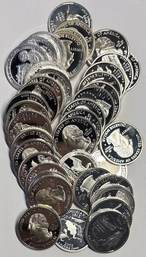 1 Roll (40) Mix 1999-2018 UNC 90% Silver Quarters