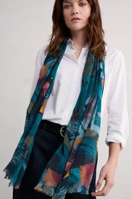 SEASALT CORNWALL Seasalt Women's May Garland Printed Scarf Lelant Abstract Mix