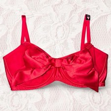 NWT Victoiria s Secret Red Bra with Bow 32DDD Glam Y2K Coquette
