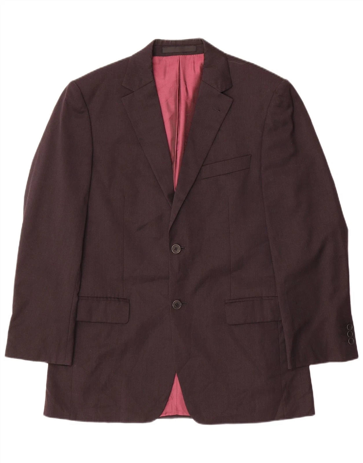 John Lewis Mens 2 Button Blazer Jacket UK 38 Medium Grey Wool DT15