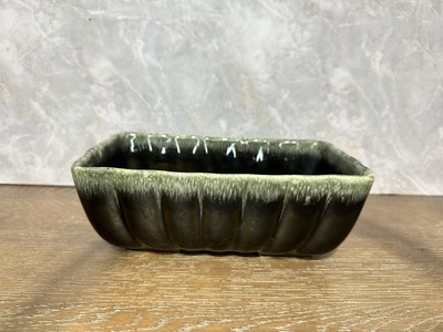 Vintage Hull USA F 42 Green Glazed Rectangular Planter