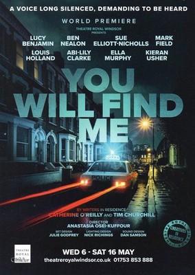 YOU WILL FIND ME - Lucy Benjamin Ben Nealon - Theaterflieger Windsor Mai 2026