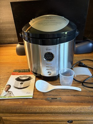 WOLFGANG PUCK BISTRO ELECTRIC PRESSURE COOKER BLACK BPCR0020 USED  EXCELLENT