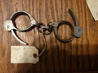 Police Antique Vintage Towers Hand Cuffs