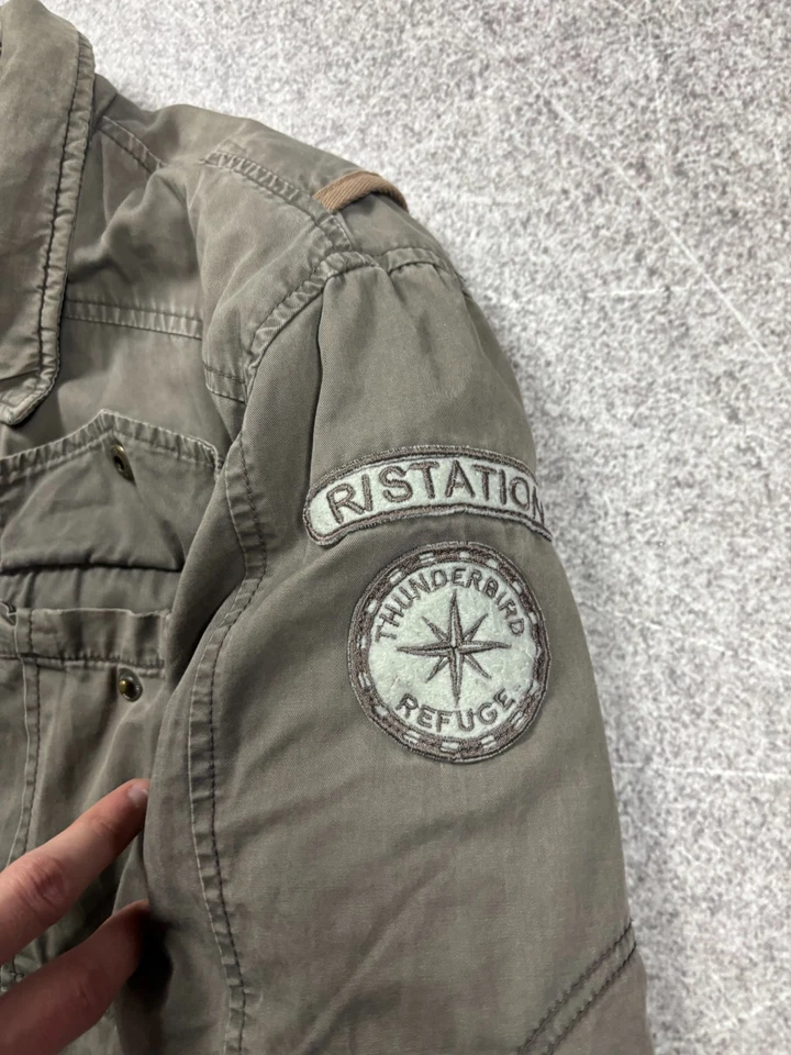 CHAQUETA BOMBARDERO RECORTADA MILITAR JAPONESA ESTILO RAF SIMONS IF SIX WAS NINE DE COLECCIÓN Y2K Foto 4 de 4