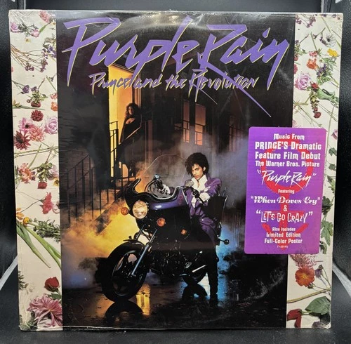 SEALED W/HYPE STICKER! PRINCE - PURPLE RAIN LP-WARNER BROS, VINTAGE