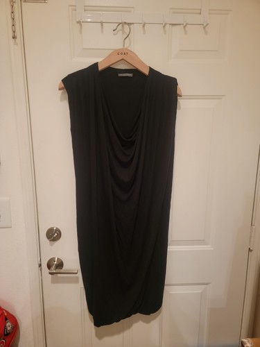 Mini Vestido ALEXANDER MCQUEEN Negro Capa Drapeada Talla 42 - Imagen 2 de 8