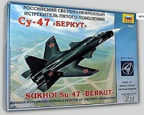 Zvezda 1/72 scale Russian SUKHOI S-37 BERKUT plane model kit