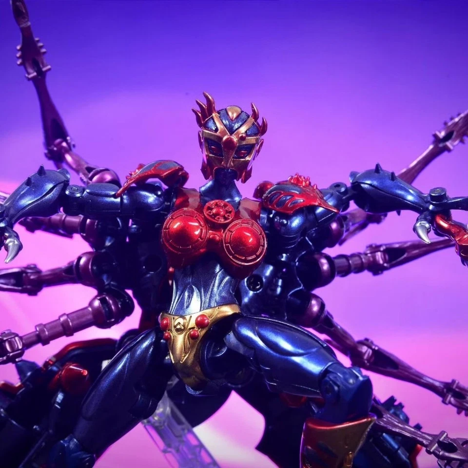 Boneco de ação TransArt TA BWM-08 Black Widow metal Spider Warrior Transform Toys - Imagem 2 de 4