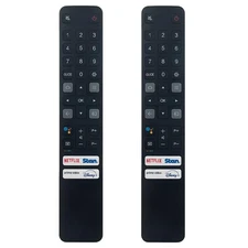 2Pcs RC901V Replace Voice Remote For TCL Smart TV Compatible C727 C725 Series