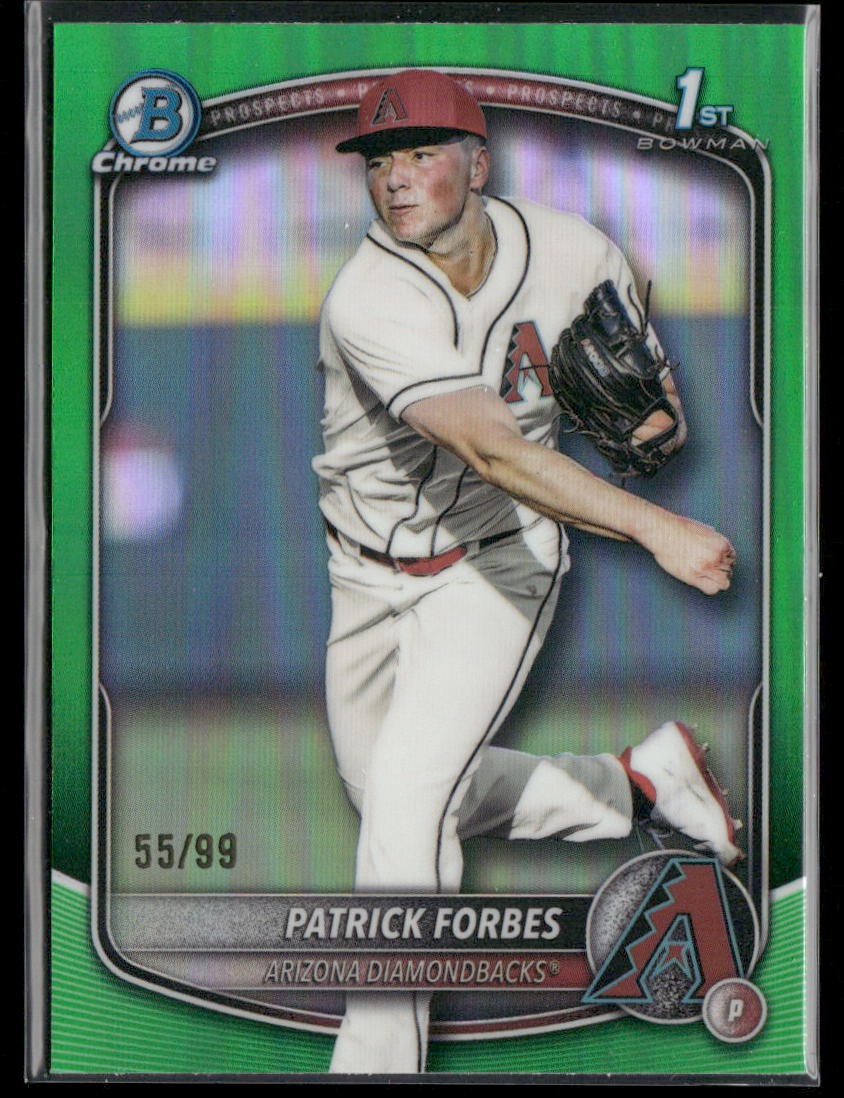 2025 Bowman Draft #BDC-89 Patrick Forbes Chrome Green Refractor #/99