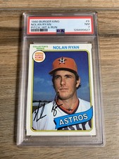 1980 Topps Burger King Nolan Ryan HOF Pitch Hit & Run #9 PSA 7