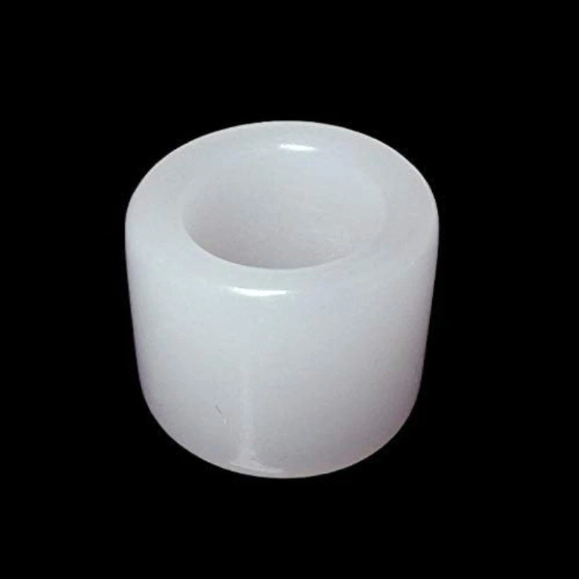Anillo para pulgar de jade blanco de gamuza clase natural jade blanco Foto 2 de 4