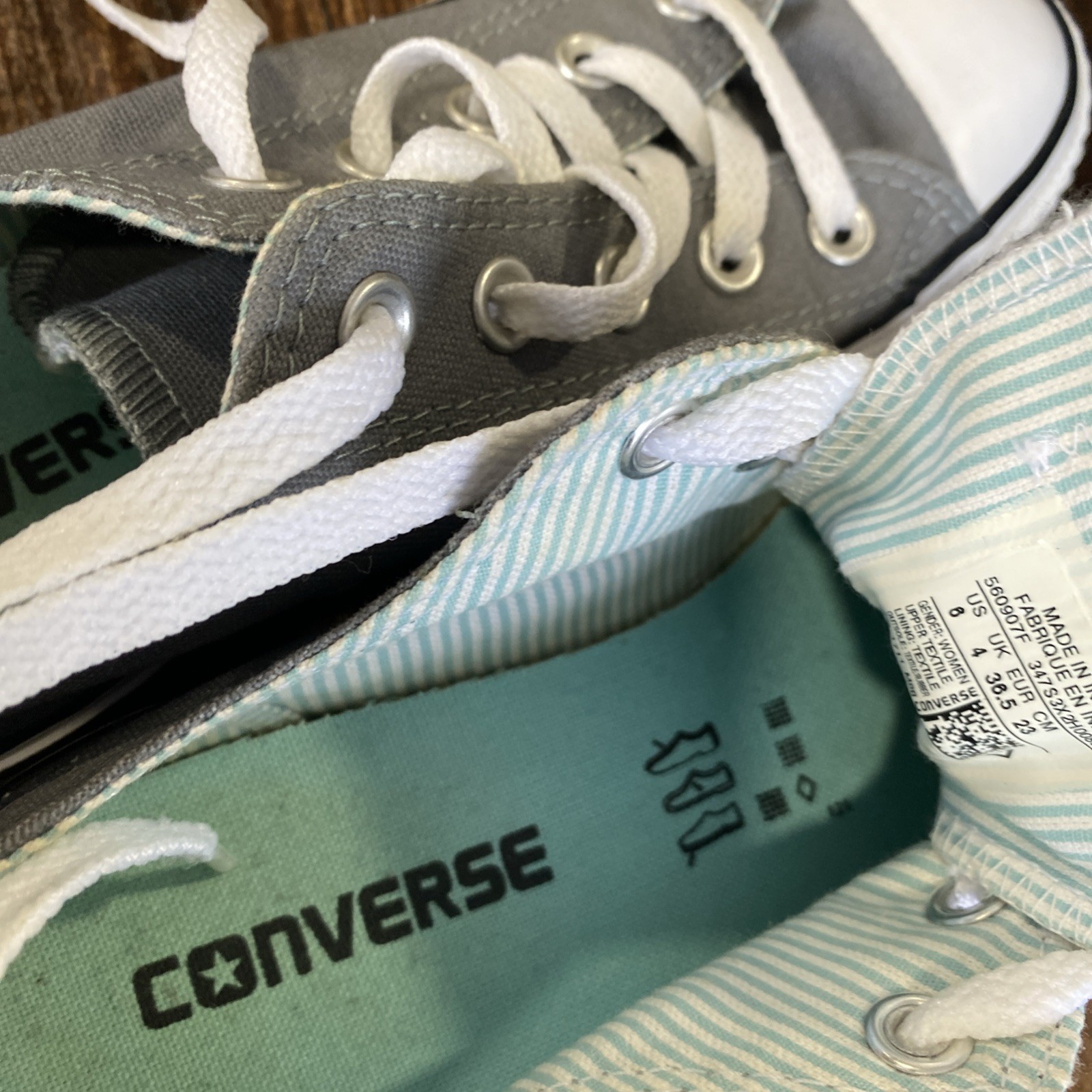 Converse Chuck Taylor Low Top Shoes All Star Double Tongue Sneakers Womens Sz 6 thumbnail 7