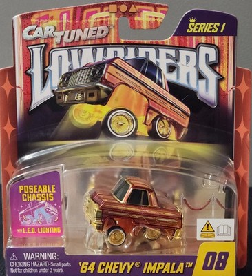 2025 MGA Car Tuned Lowriders Series 1  64 Chevy Impala #08 L.E.D. Lighting New