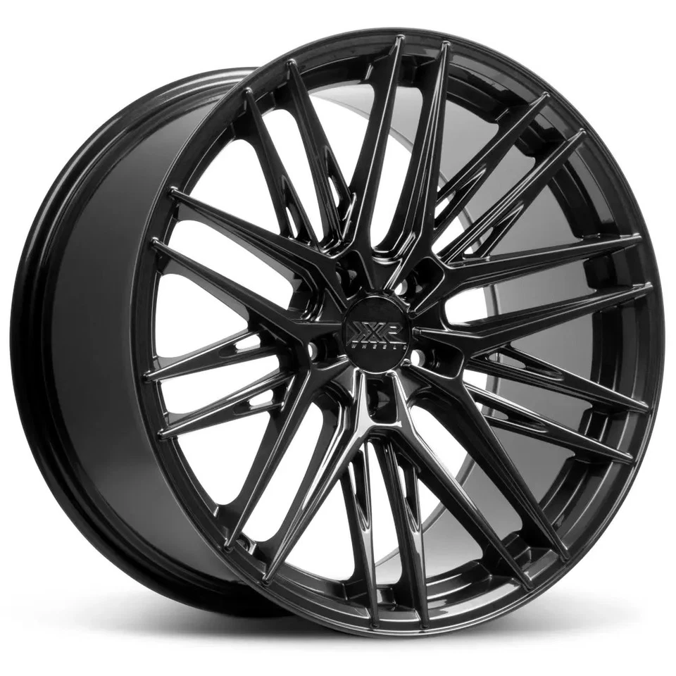 19x8.5 Chromium Black Wheel XXR 582 5x4.5 40 Foto 3 de 3