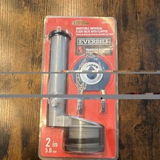 Everbilt Adjustable Universal 2 in Toilet Flush Valve Kit w/ Flapper Chain