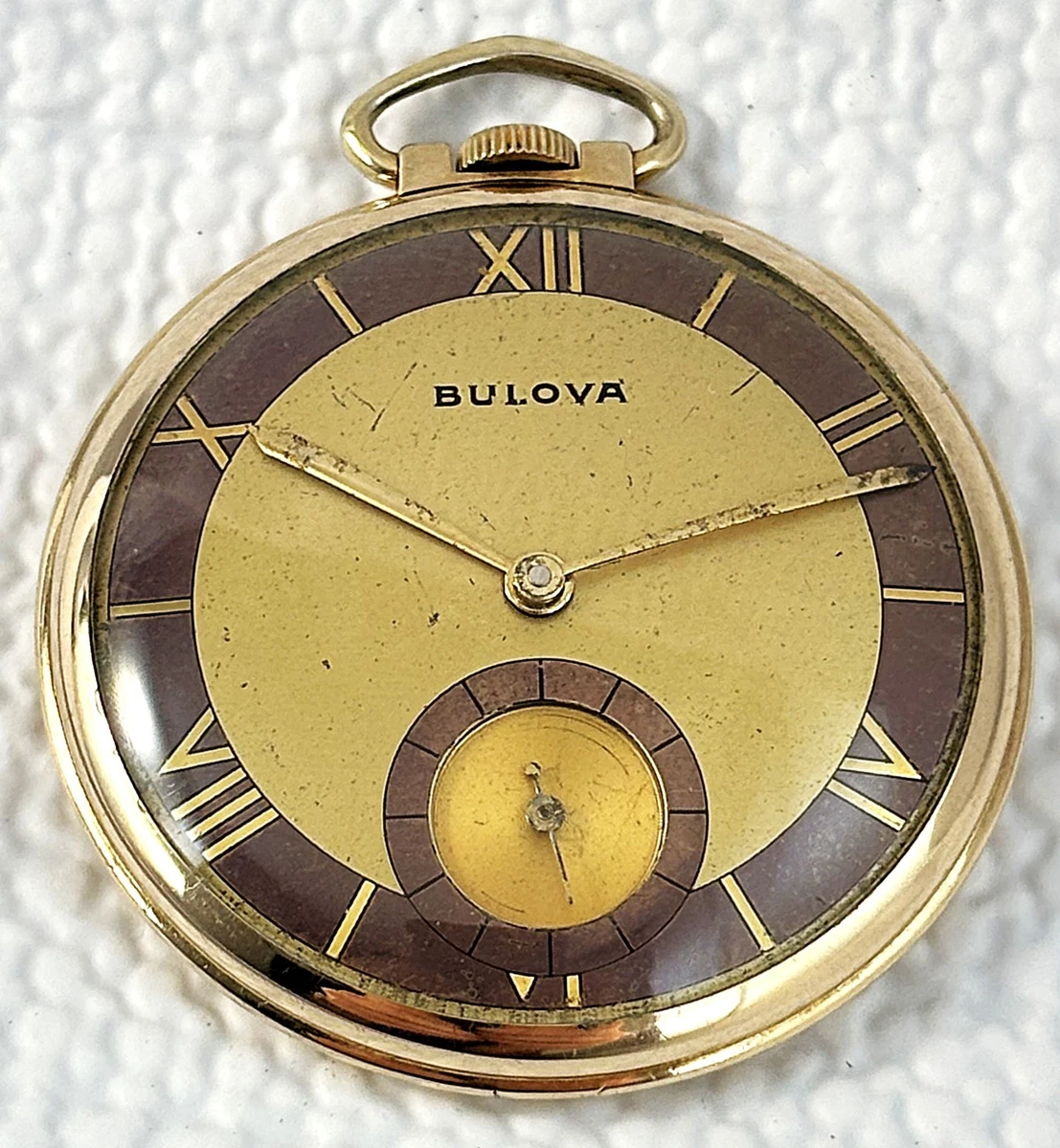Bulova Open Face Pocket Watch Pocket Watches with Vintage  display picture 1