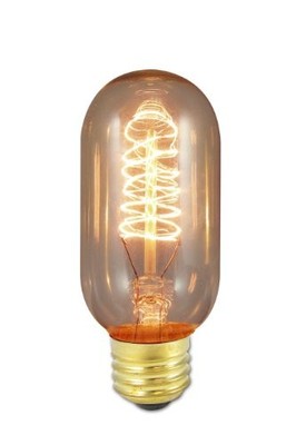 Bulbrite NOS40T14 40-Watt Nostalgic Edison T14 Tubular, Vintage Spiral Filament