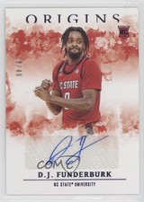 2021 Chronicles Draft Picks Origins Rookie Purple 18/49 DJ Funderburk Auto 2t9