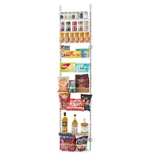 9-Tier Over the Door Pantry Organizer Hanging Storage Rack Adjustable Kitchen