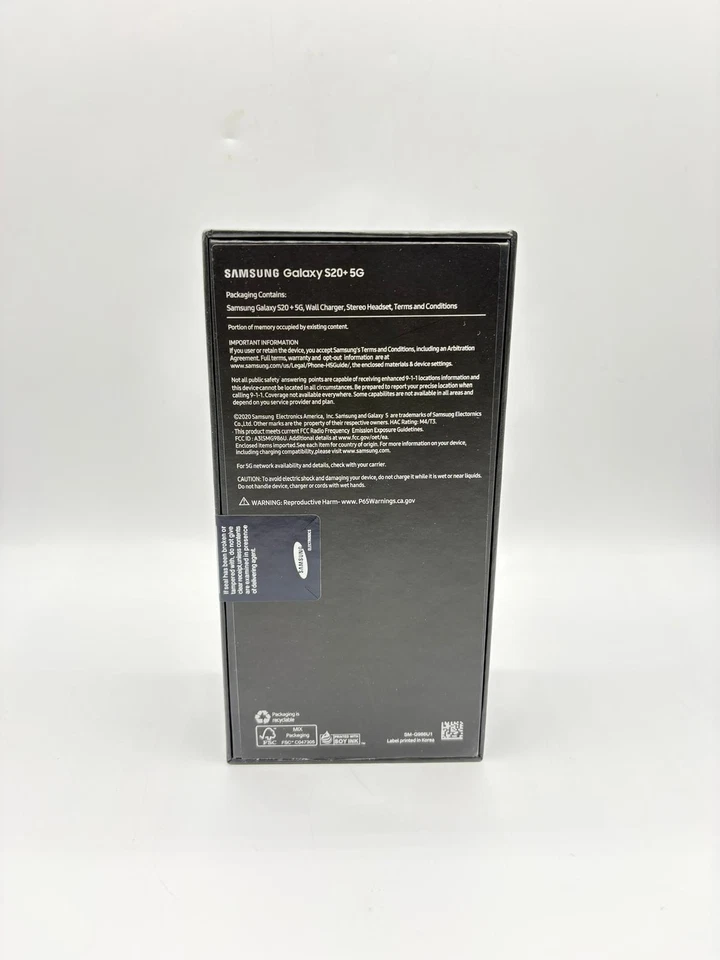 Samsung Galaxy S20 Plus 5G SM-G986U 128GB 12GB RAM Single Sim Unlocked Brand New - Image 3 of 4
