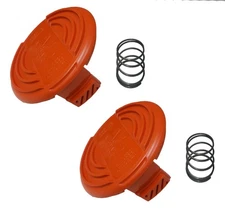 Black and Decker 2 Pack Spool Cap & Spring for AFS Trimmer, 385022-03N-2PK