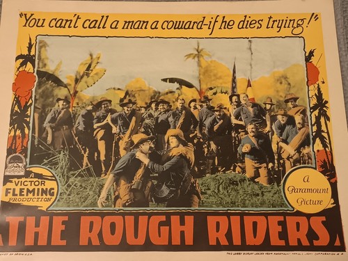 Victor Fleming The Rough Riders Lobby Card rare original 1927 Teddy Roosevelt - Picture 2 of 12