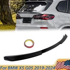 V Style Gloss Black Rear Mid Trunk Middle Spoiler Lip For 2019-2025 Bmw X5 G05