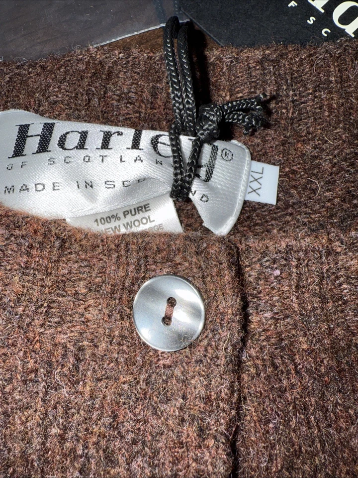 Cárdigan de lana Shetland para mujer talla 2XL NUEVO CON ETIQUETAS Foto 4 de 4