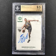 2017-18 Encased Donovan Mitchell Rookie Signatures Auto Green 2/5 Bgs 9.5/9