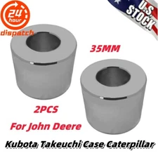  Excavator Bucket Bushing 35MM For John Deere Kubota Takeuchi Bosses Cat 2PCS
