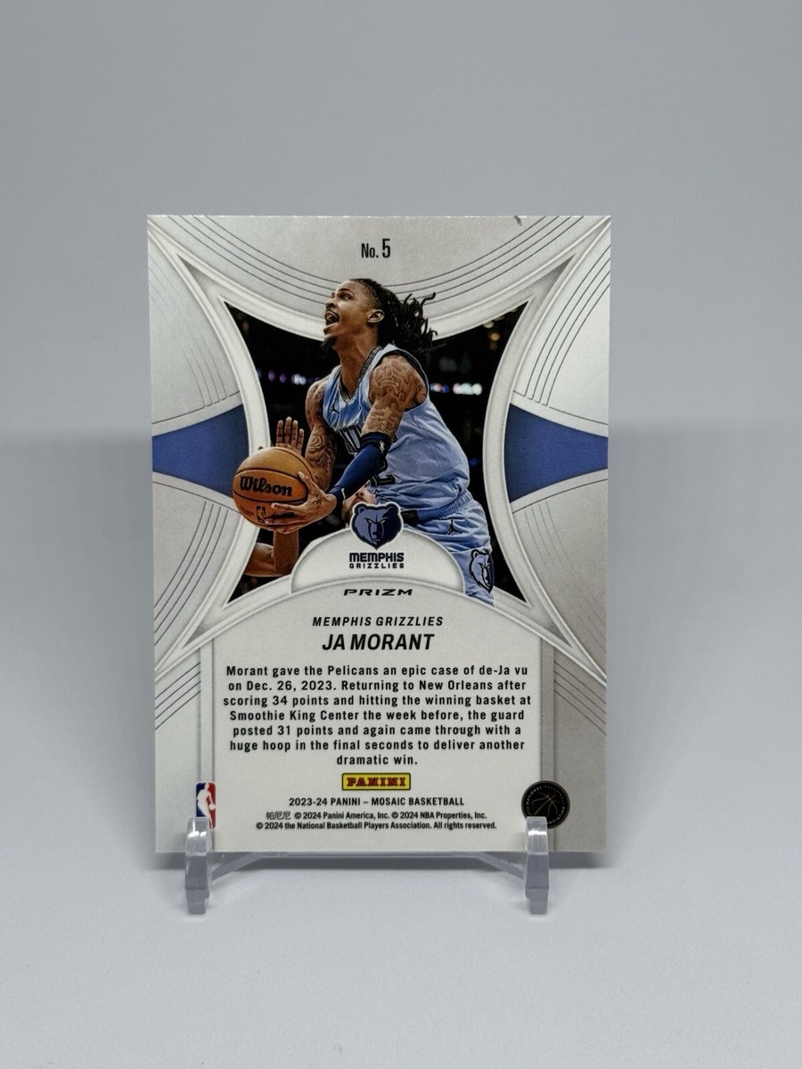cosmosy ヒメシャ トレカ 2023-24 Panini Mosaic #5 Ja Morant Epic Performers Silver Prizm | eBay
