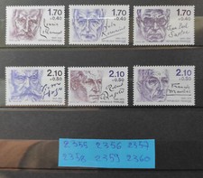 serie timbres france neufs** année 1985 n° 2355 2356 2357 2358 2359 2360