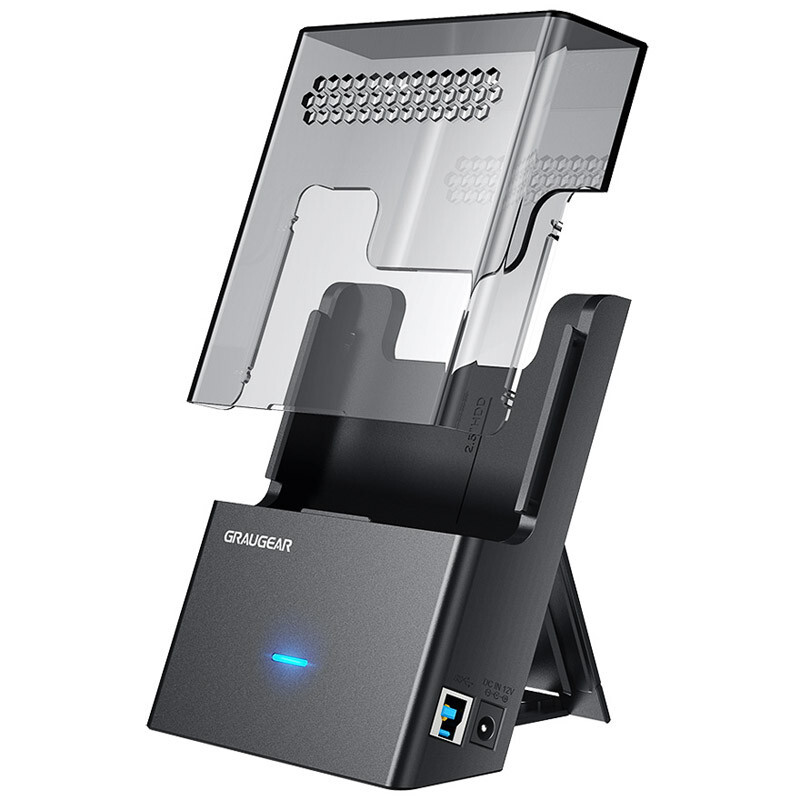 GrauGear Dock-Gehäuse für 3.5"/2.5" HDD/SSD USB3.2 Gen1 Accessori pc G-3502-AC