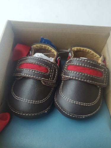 Umi Baby Boys Shoes Gene Brown/Red Size 5.5C - Picture 4 of 14