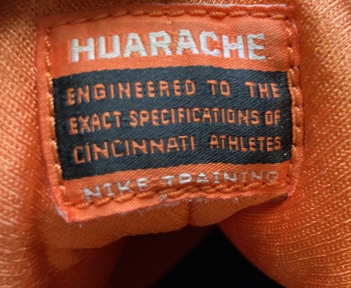RARE!! Nike Free Shield Cincinnati Bengals Nike NFL Huarache Sneaker Size 13 - Picture 6 of 10