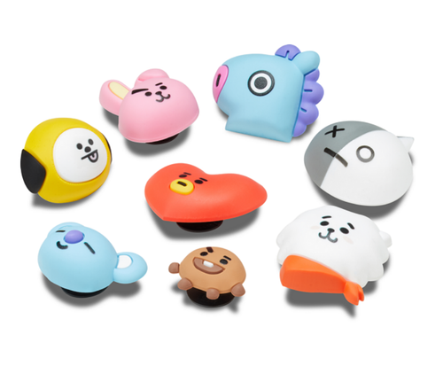 BTS BT21 x CROCS JIBBITZ Dijes 8 piezas Conjunto Oficial Auténtico + Pista - Imagen 5 de 9