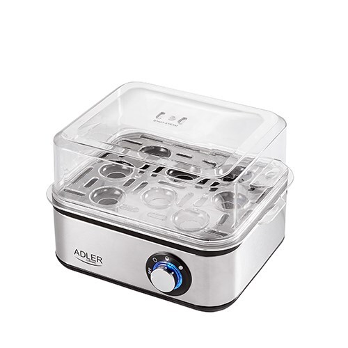 5902934831451 Adler AD 4486 egg cooker 8 egg(s) 800 W Black,Satin steel,Transpar - Picture 2 of 6